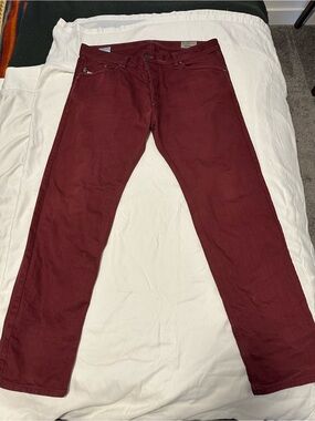 Diesel Men's Burgundy Slim Jeans